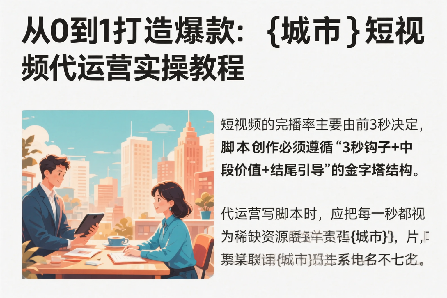 从0到1打造爆款:扬州短视频代运营实操教程