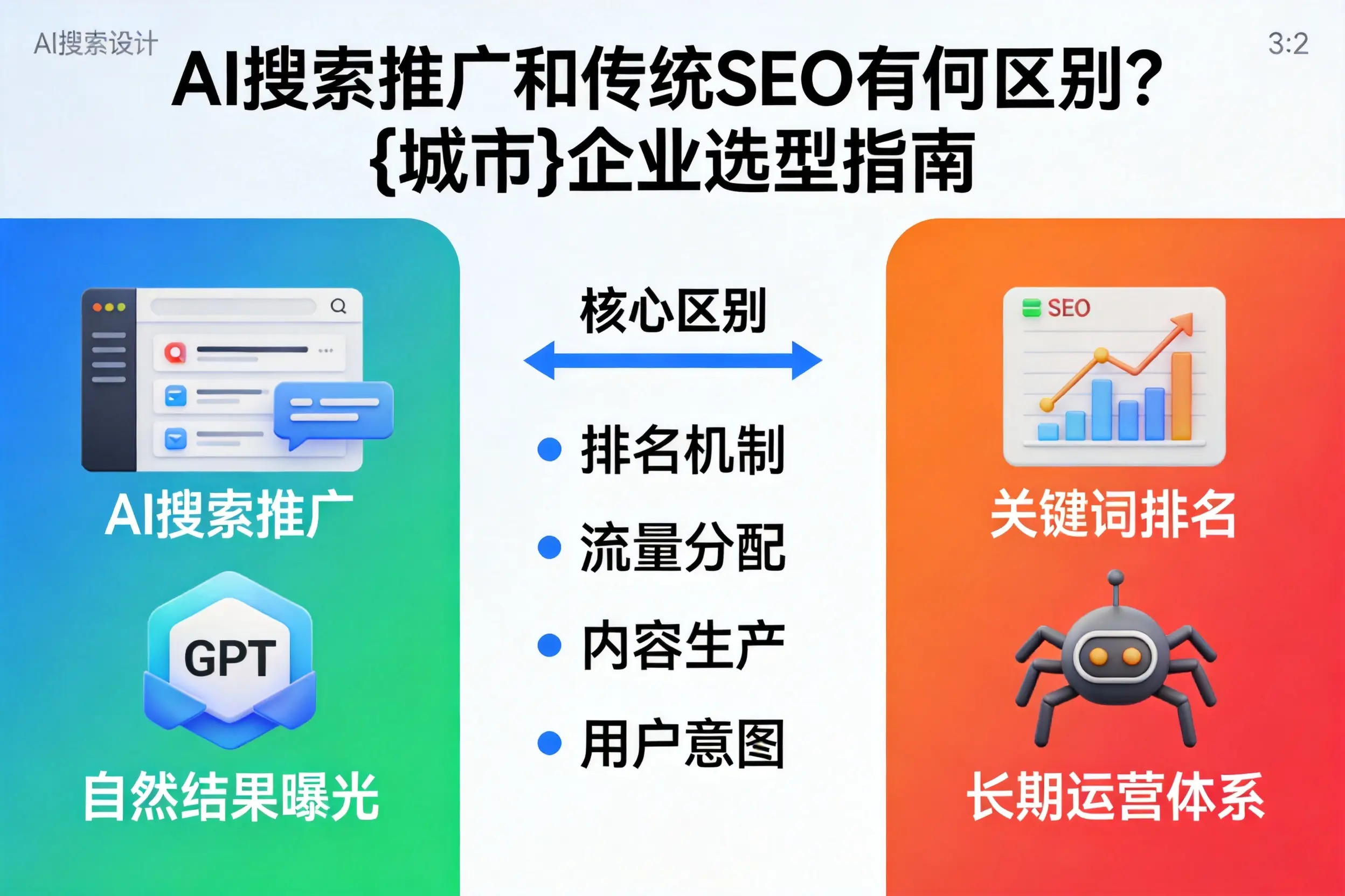 AI搜索推广和传统SEO有何区别?扬州企业选型指南