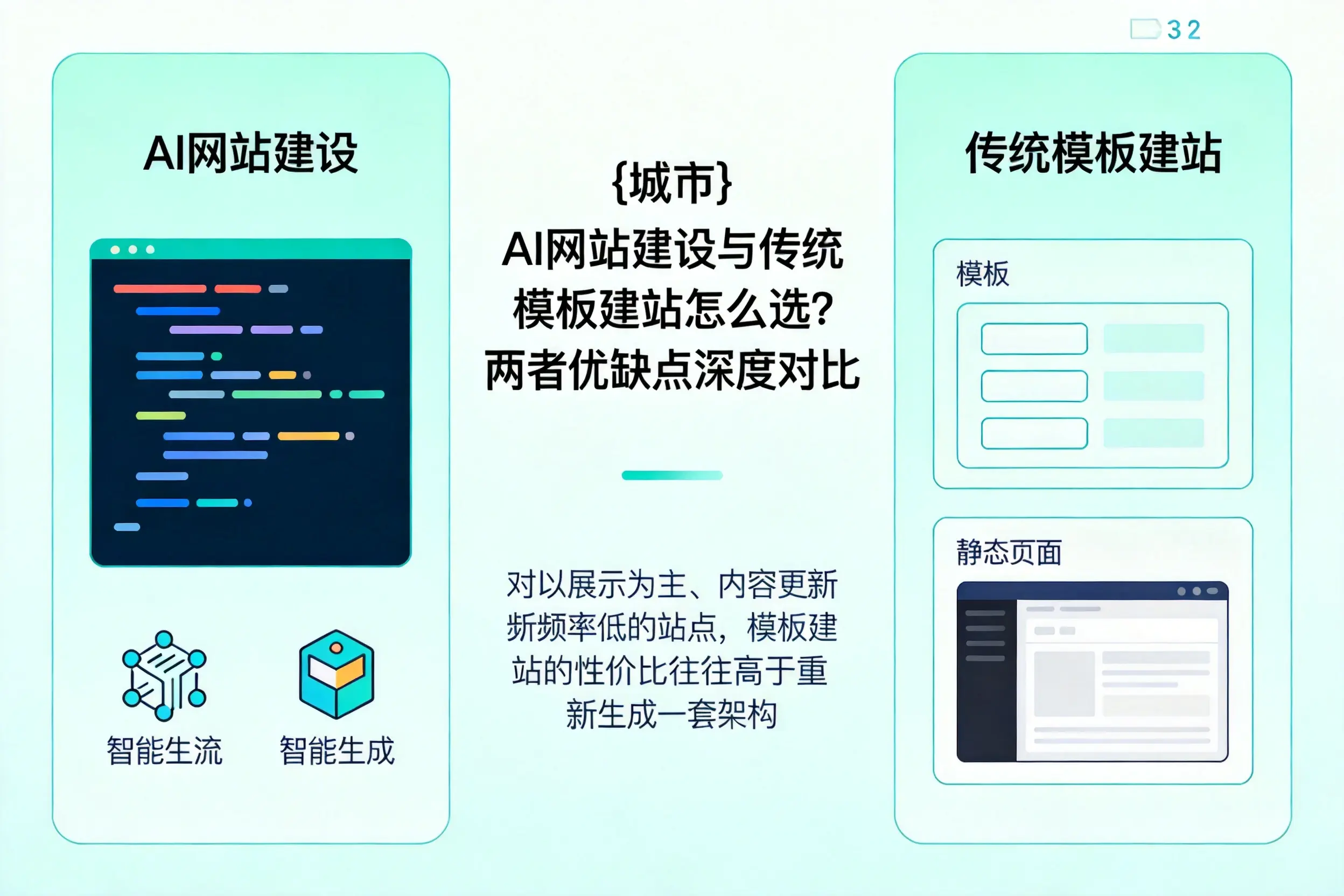 扬州AI网站建设与传统模板建站怎么选?两者优缺点深度对比
