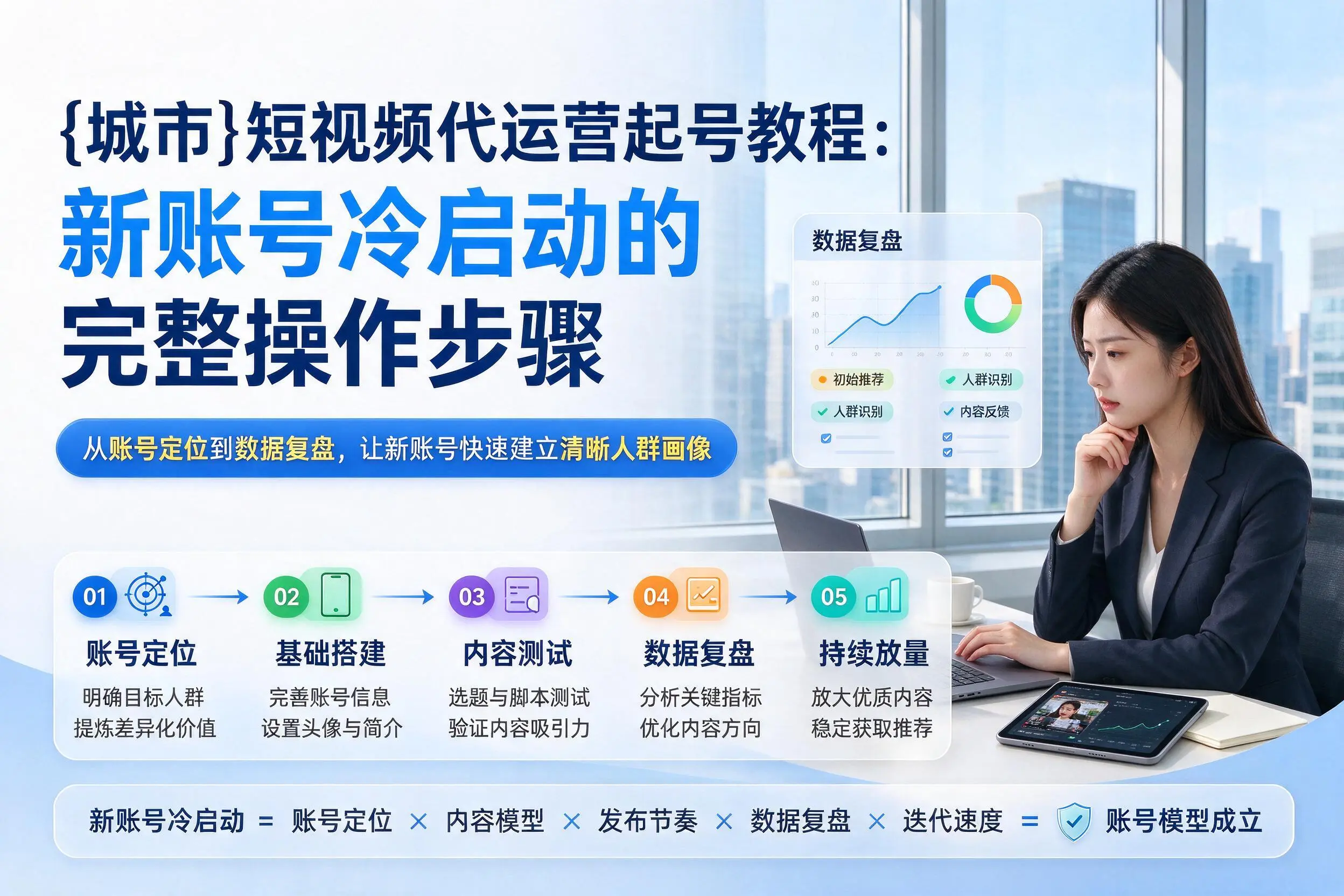 扬州短视频代运营起号教程:新账号冷启动的完整操作步骤