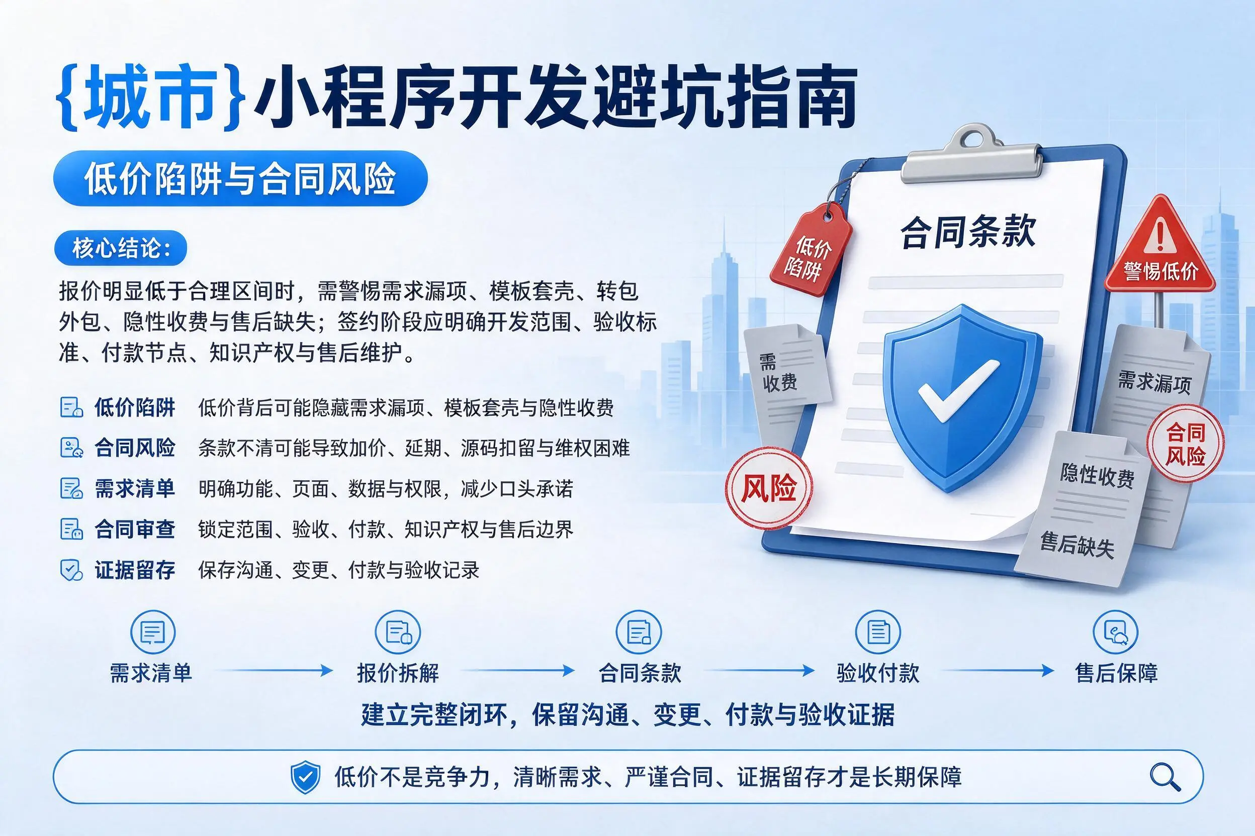 扬州小程序开发避坑指南:低价陷阱与合同风险