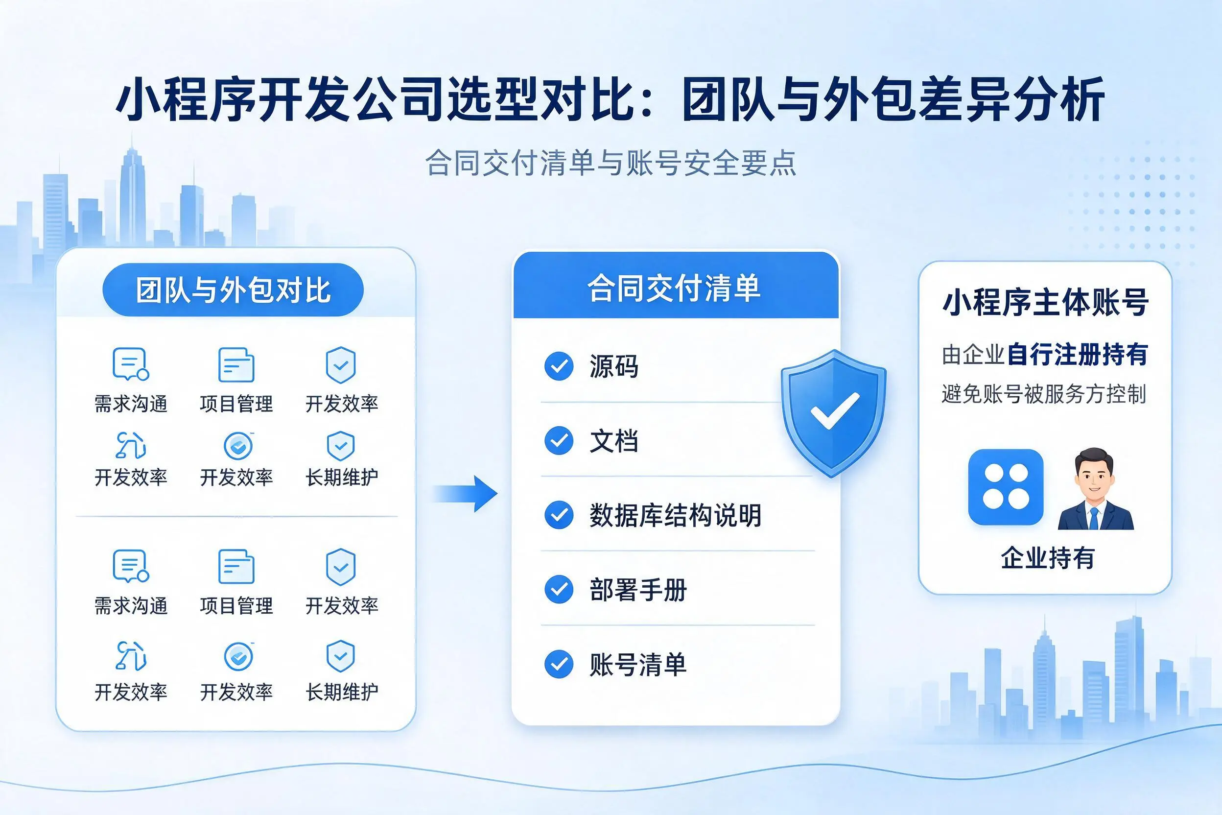 扬州小程序开发公司选型对比:团队与外包差异分析
