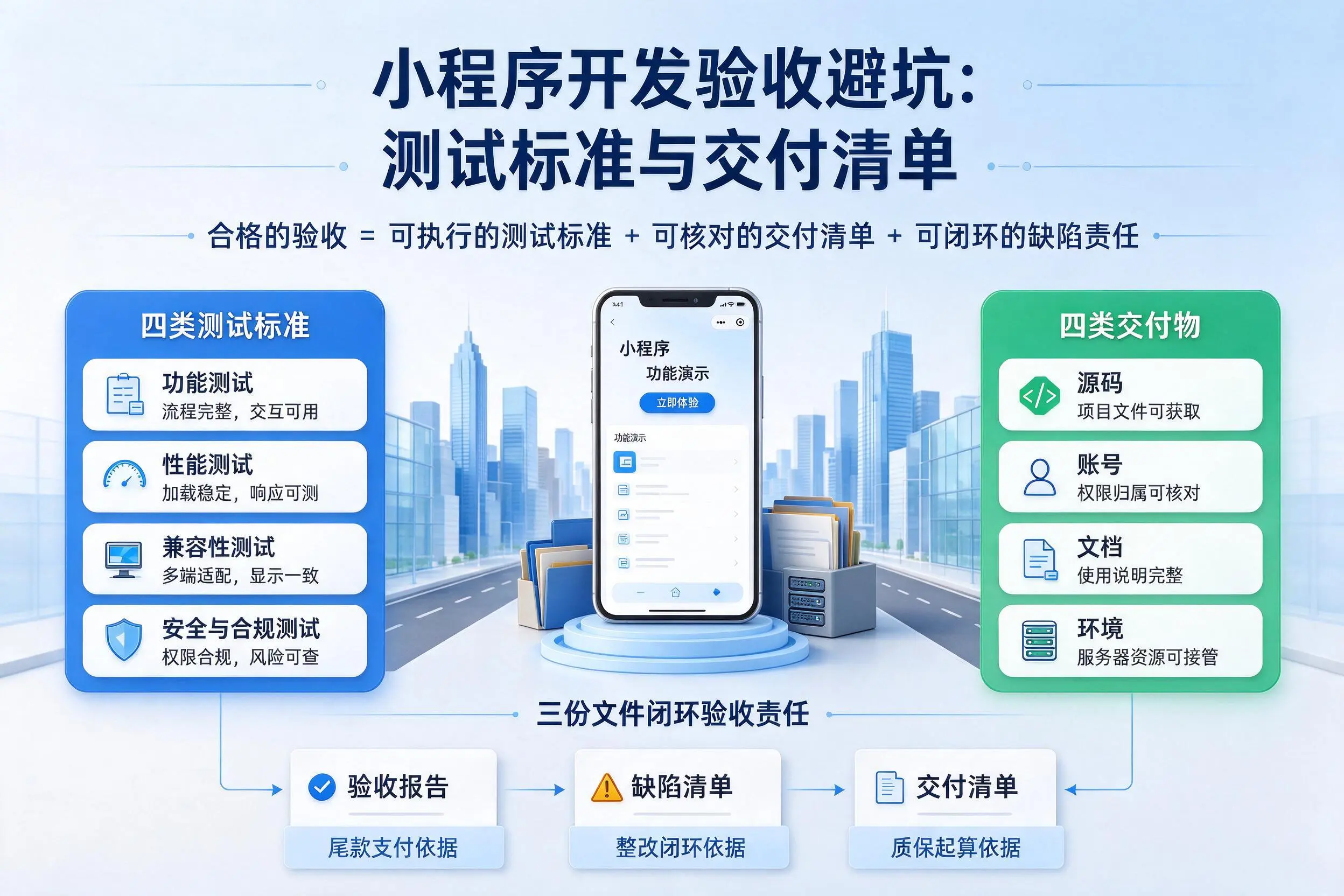 扬州小程序开发验收避坑：测试标准与交付清单