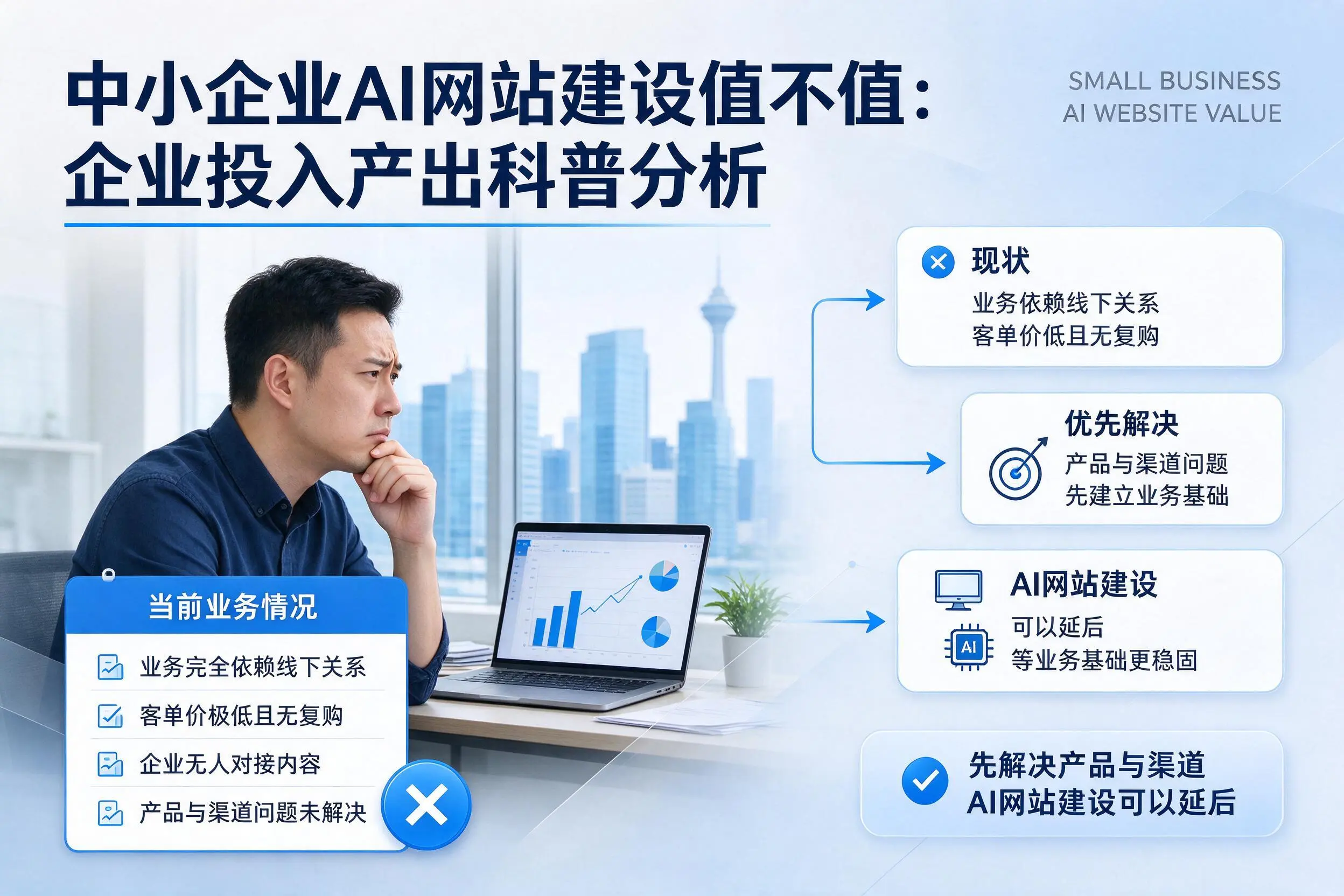 中小企业AI网站建设值不值:扬州企业投入产出科普分析