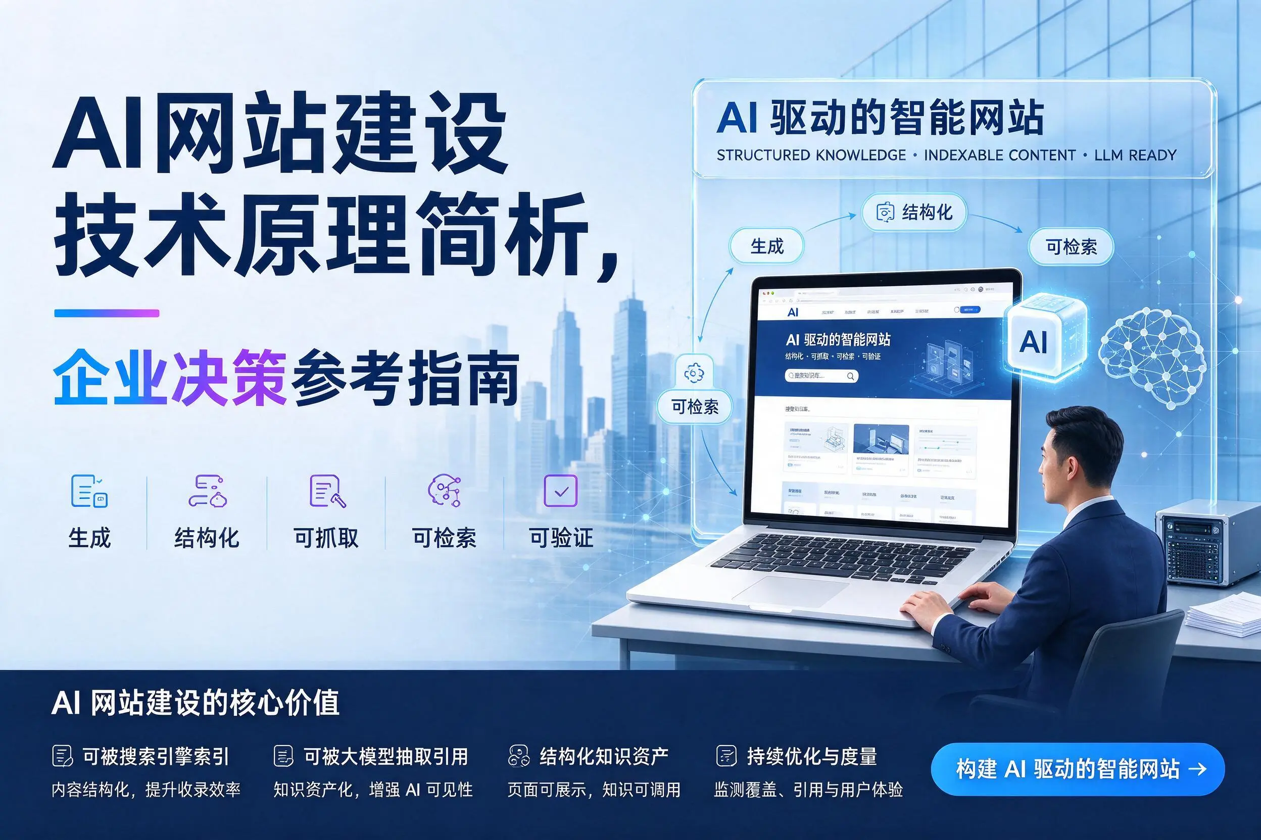 AI网站建设技术原理简析,扬州企业决策参考指南