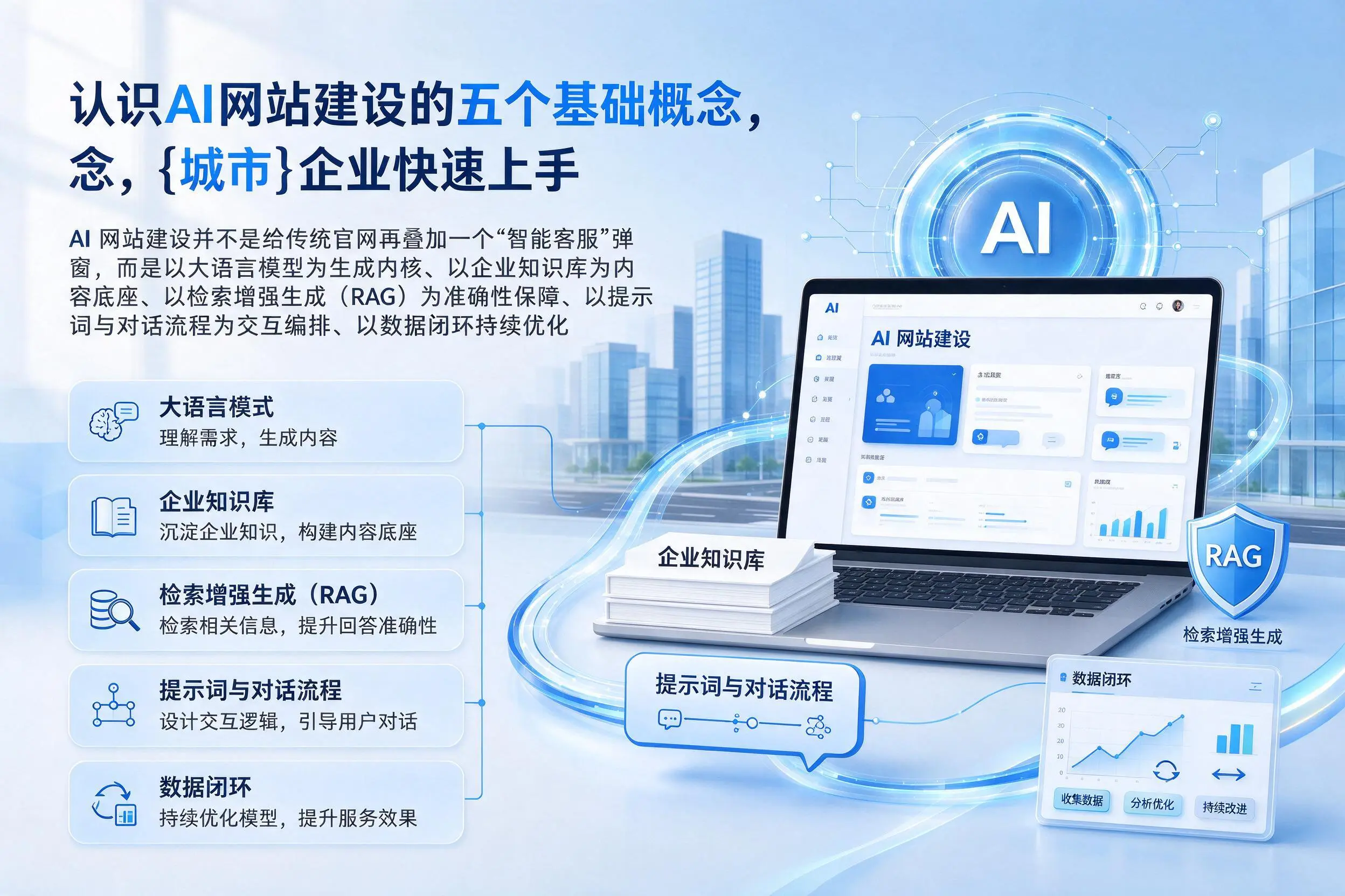 认识AI网站建设的五个基础概念，扬州企业快速上手