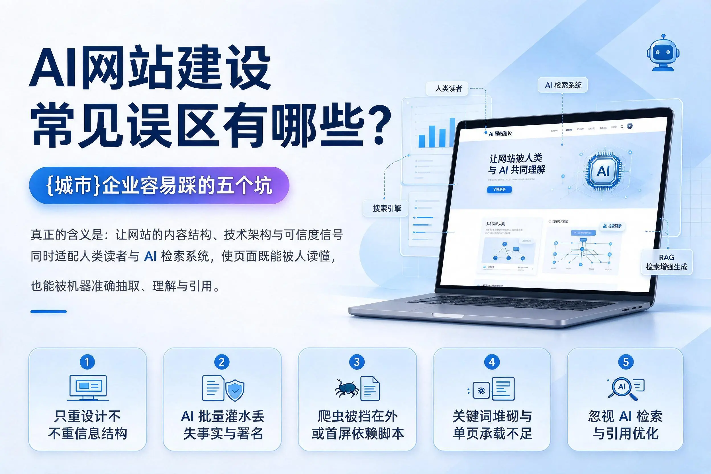 AI网站建设常见误区有哪些？扬州企业容易踩的五个坑