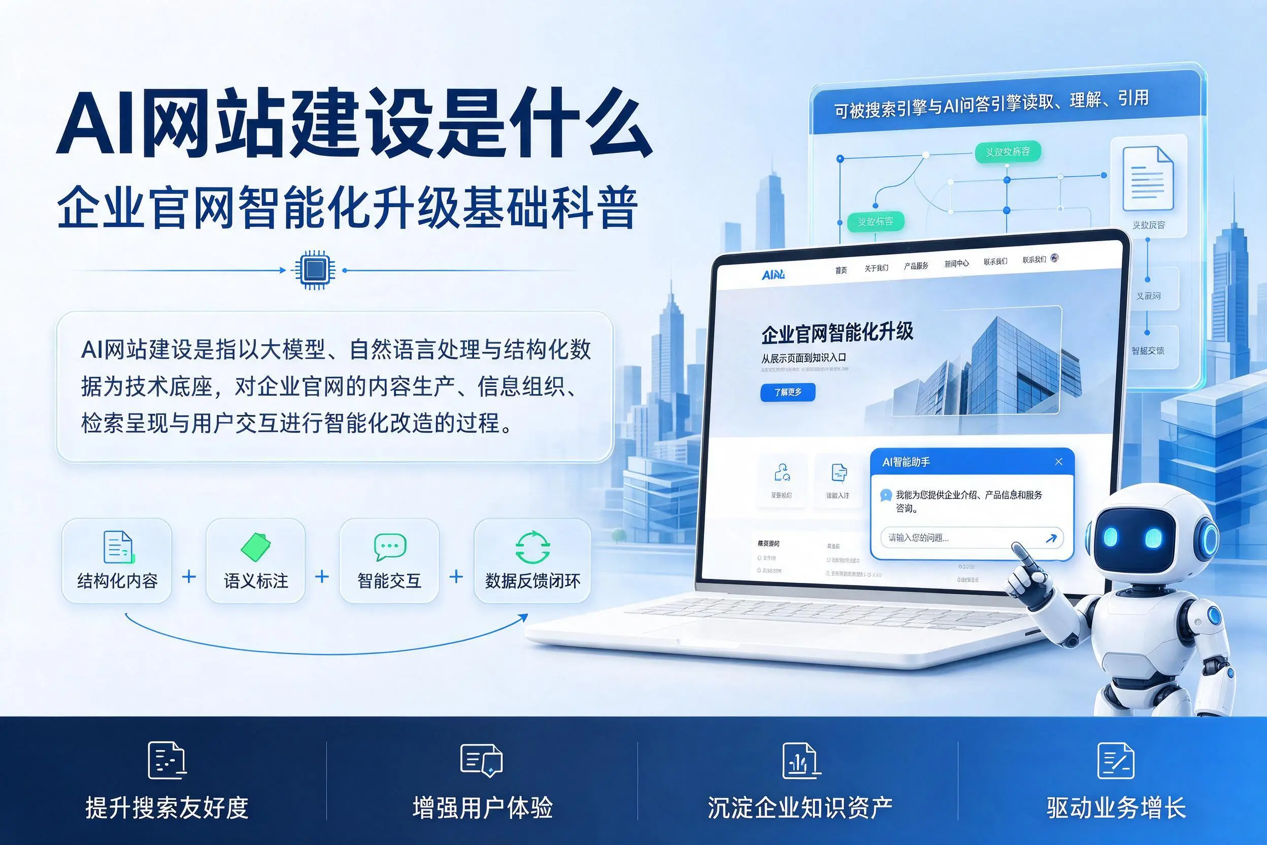 AI网站建设是什么:扬州企业官网智能化升级基础科普