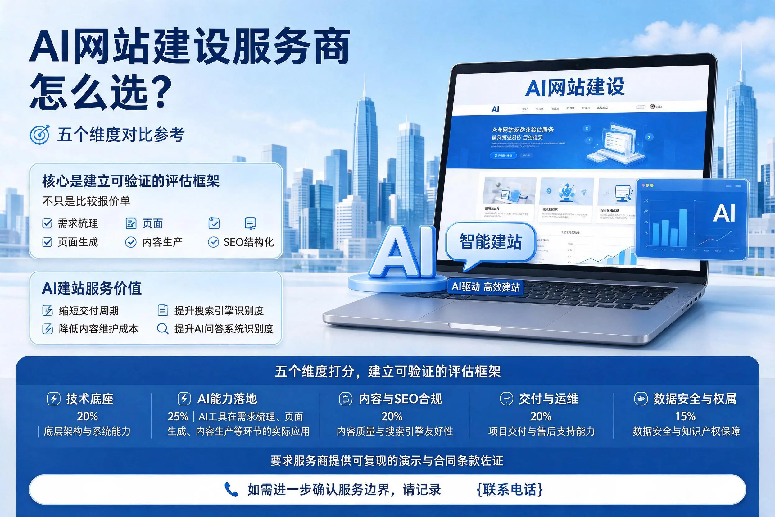 扬州AI网站建设服务商怎么选?五个维度对比参考