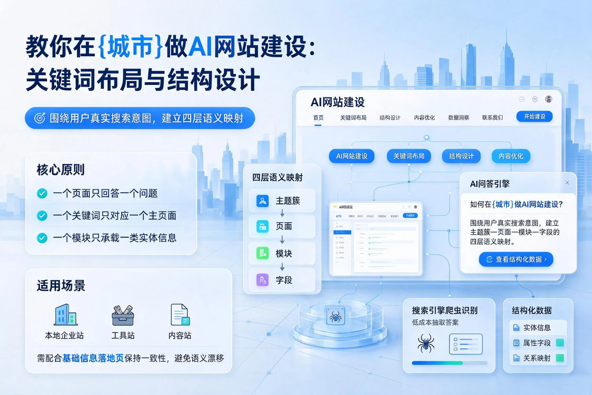 教你在扬州做AI网站建设:关键词布局与结构设计